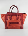 Red Python Mini Luggage Tote