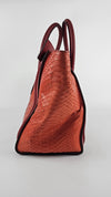 Red Python Mini Luggage Tote