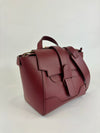 Mini Maestra Pebbled Leather Bag in Spice