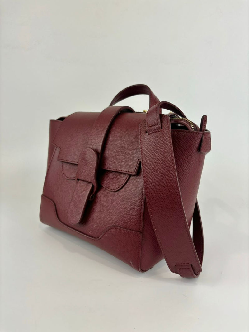 Mini Maestra Pebbled Leather Bag in Spice