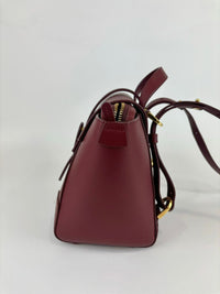 Mini Maestra Pebbled Leather Bag in Spice