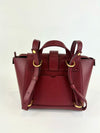 Mini Maestra Pebbled Leather Bag in Spice