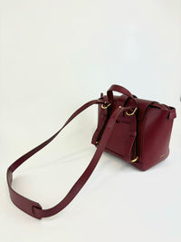 Mini Maestra Pebbled Leather Bag in Spice