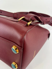 Mini Maestra Pebbled Leather Bag in Spice