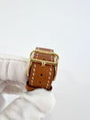 Heure 25mm H Watch in Gold Chestnut Strap GHW