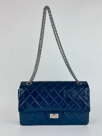 Large Reissue 2.55 226 Blue Patent Leather Flap Bag