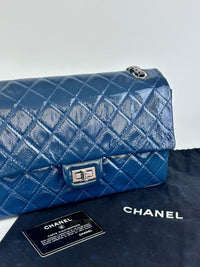 Large Reissue 2.55 226 Blue Patent Leather Flap Bag