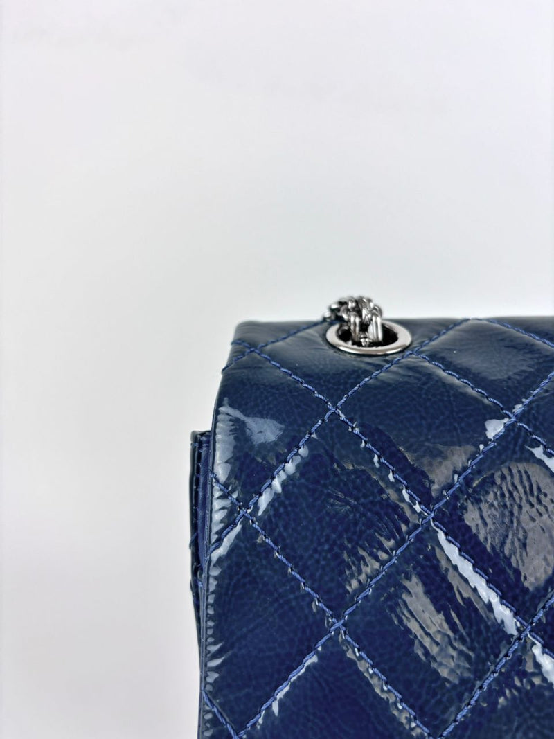 Large Reissue 2.55 226 Blue Patent Leather Flap Bag