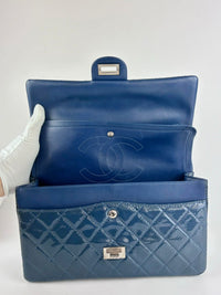 Large Reissue 2.55 226 Blue Patent Leather Flap Bag