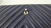 Navy Chevron Quilted Lambskin Leather Double Stitch Jumbo Single Flap Bag SHW