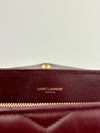 Medium Burgundy Quilted Leather Loulou Shoulder Bag