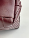 Medium Burgundy Quilted Leather Loulou Shoulder Bag