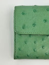 Green Ostrich Long Wallet