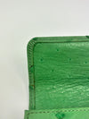 Green Ostrich Long Wallet