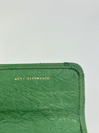 Green Ostrich Long Wallet