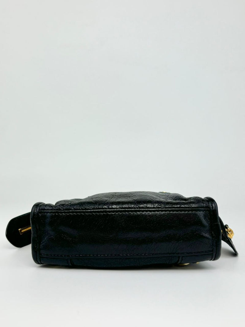 Black Agneau Nano City Bag