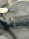 V49Z Nylon and Saffiano Leather Duffle Bag Nero