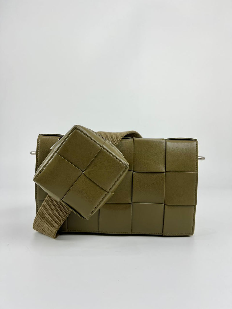 Cassette With Versatile Strap in Mud Green