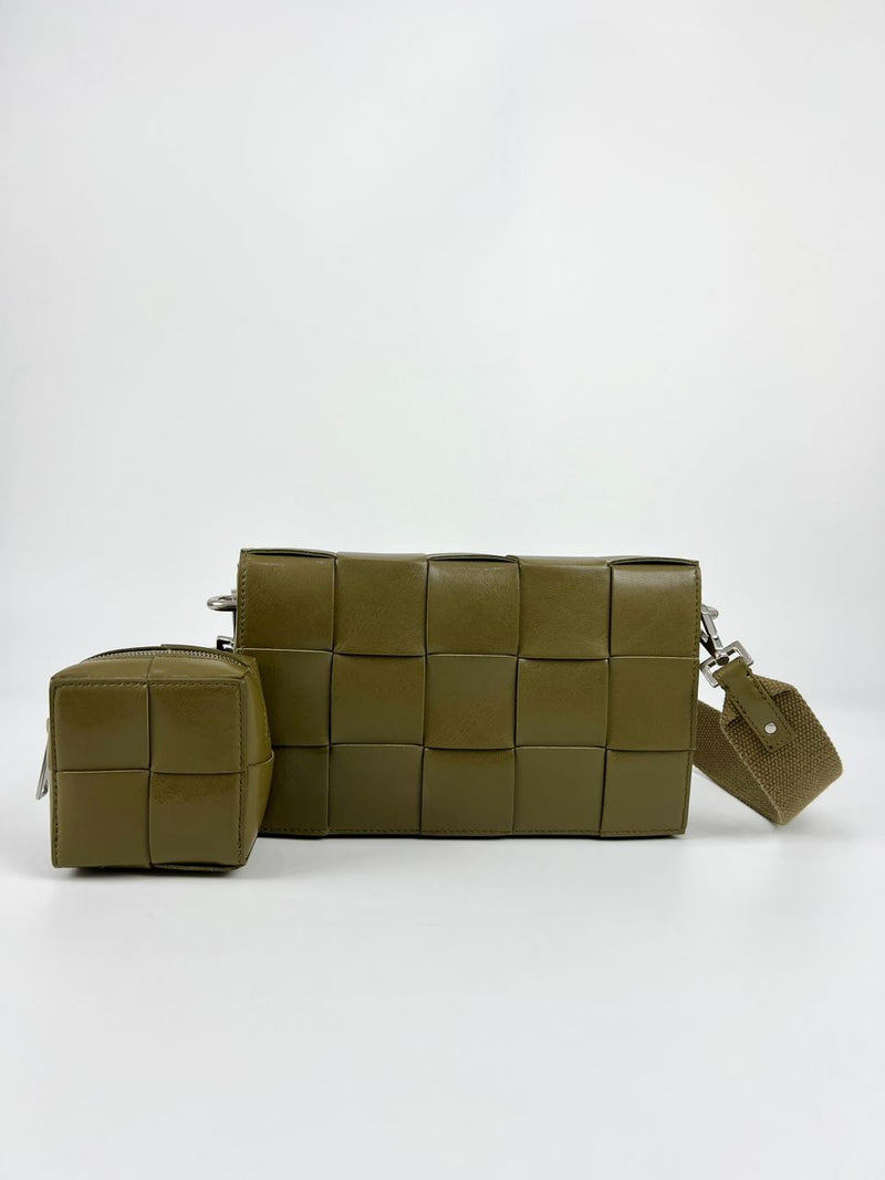 Cassette With Versatile Strap in Mud Green