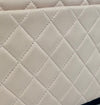 Medium Two Tone Flap Bag Quilted Lambskin with Grosgrain