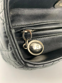 Large Lady Dior in Black Lambskin SHW