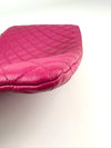 Large O-Case in Hot Pink Quilted Caviar