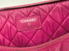 Large O-Case in Hot Pink Quilted Caviar