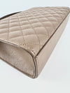 Envelope Medium Flap Bag in Quilted Grain de Poudre Embossed Leather