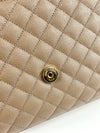 Envelope Medium Flap Bag in Quilted Grain de Poudre Embossed Leather