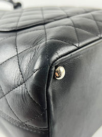 Black Quilted Cambon Ligne Tote Bag