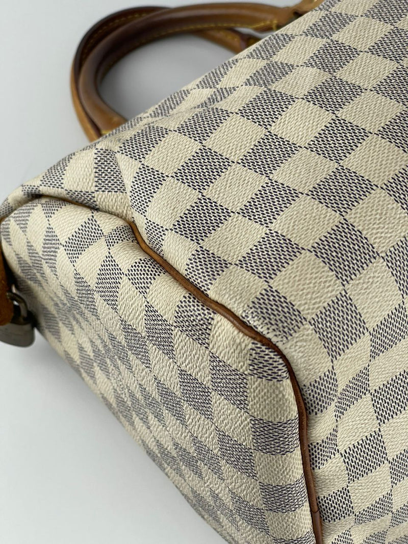 Speedy 30 Damier Azur Canvas