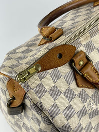 Speedy 30 Damier Azur Canvas