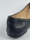 Logo Leather Ballerinas in Black Size 6M