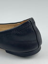 Logo Leather Ballerinas in Black Size 6M