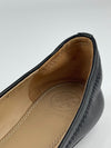 Logo Leather Ballerinas in Black Size 6M