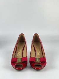 Pola Rosso Patent Calfskin Heels Size 5.5D