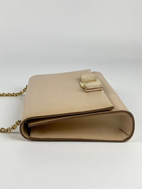 Ginny Shoulder Bag in New Bisque Printed Calfskin