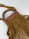 Le Pliage Filet L Mesh in Tobacco Bag