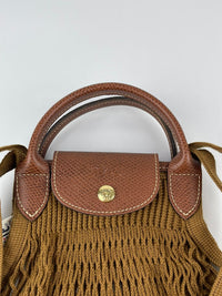 Le Pliage Filet L Mesh in Tobacco Bag