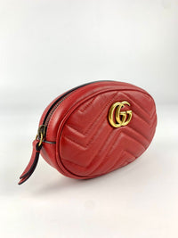 476434 Red GG Marmont Belt Bag