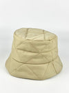 Quilted Re-Nylon Bucket Hat in Desert Beige