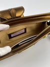 Metallic Bronze Leather Tulita Wristlet Clutch