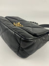 Small Black Shiny Lambskin, Gold-Tone, Silver-Tone & Ruthenium-Finish Metal (Cash Price in Description)