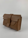 Aria Belt Bag in Pebbled Leather Chestnut