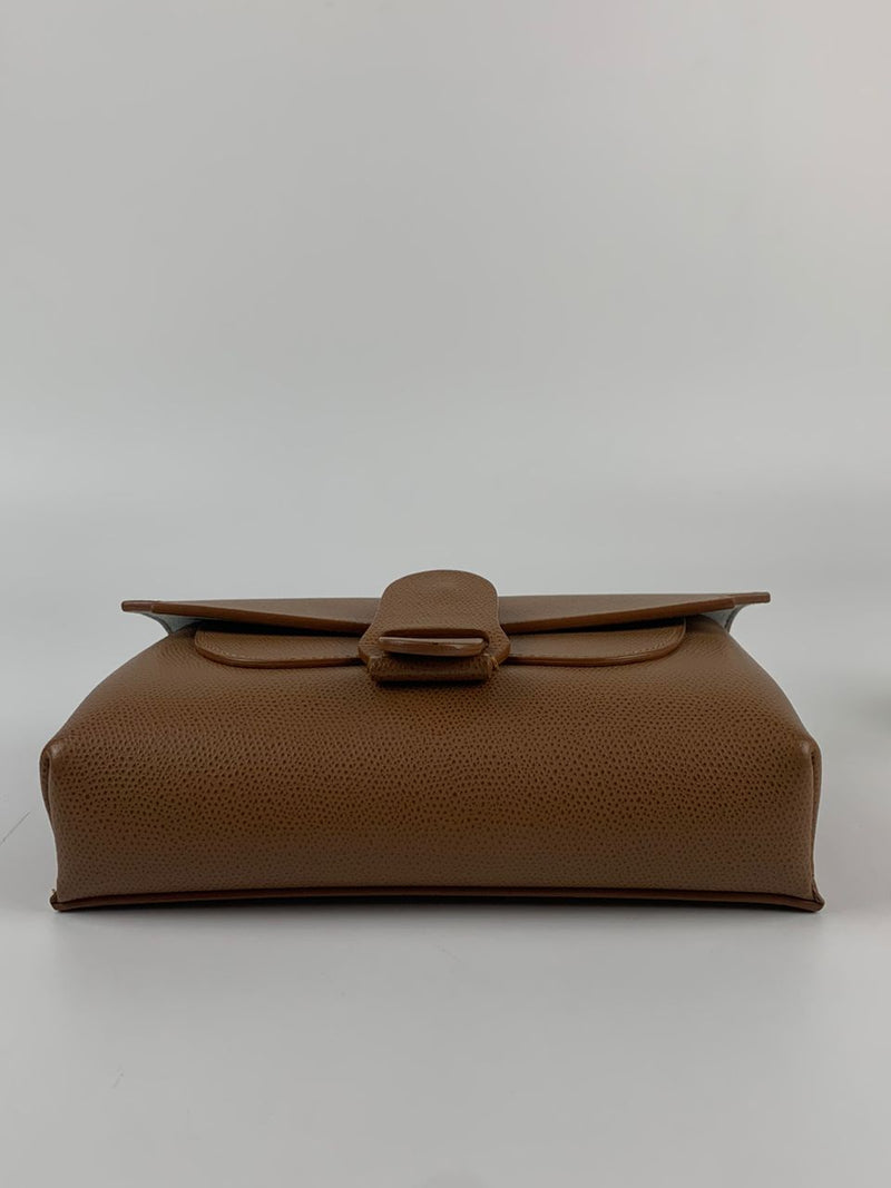 Aria Belt Bag in Pebbled Leather Chestnut