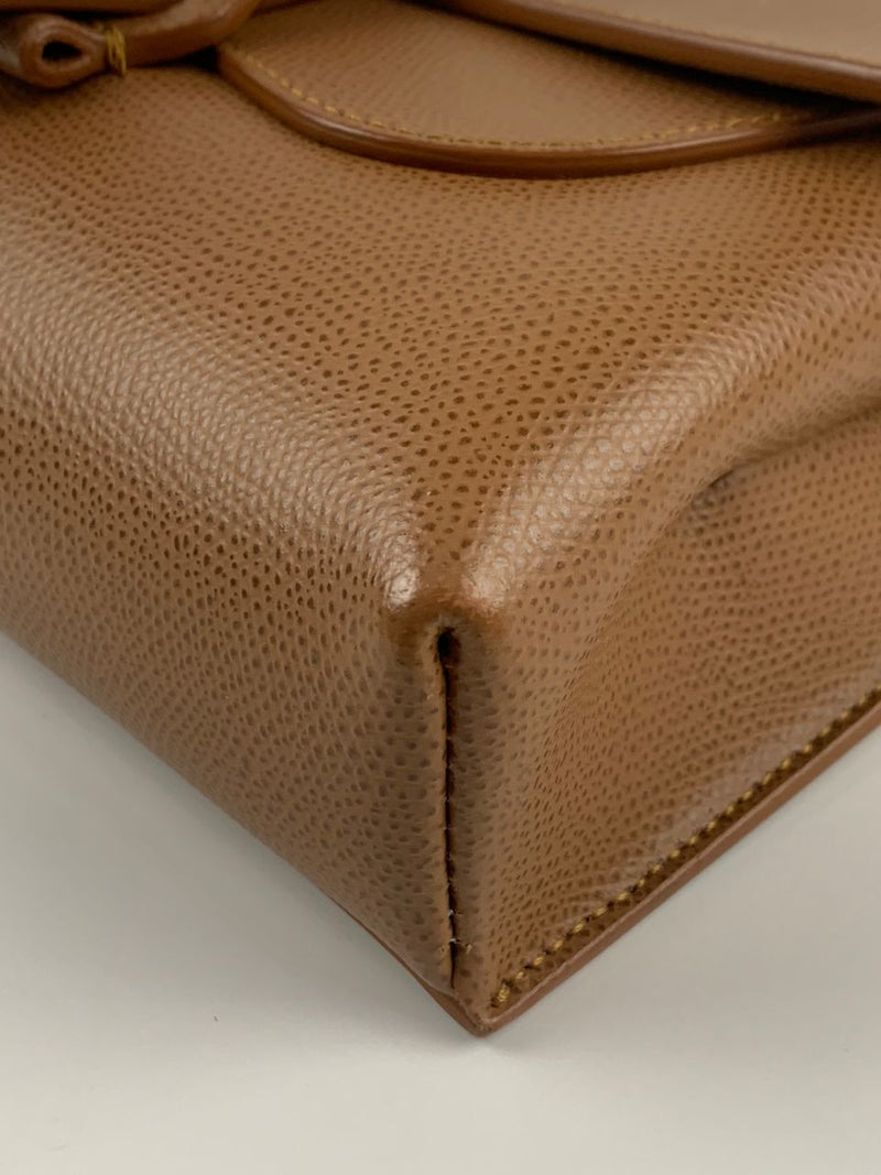 Aria Belt Bag in Pebbled Leather Chestnut