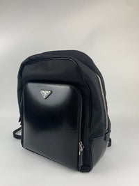 2VZ084 Black Re-Nylon Tessuto/Spazzol Backpack