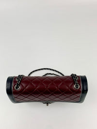 2015 Pre-Fall Tyrolean Paris-Salzburg Lambskin Single Flap in Burgundy / Black RHW