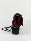 2015 Pre-Fall Tyrolean Paris-Salzburg Lambskin Single Flap in Burgundy / Black RHW