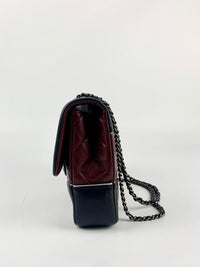 2015 Pre-Fall Tyrolean Paris-Salzburg Lambskin Single Flap in Burgundy / Black RHW